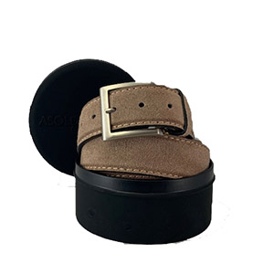 Cintura Marcapunto Suede 24 Tortora Genuine Leather